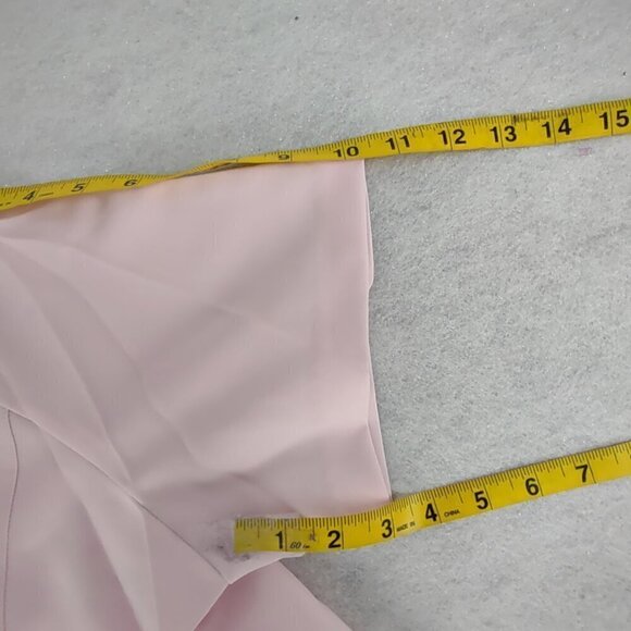 Fashion Bug Women's Pink One Button Short Sleeve, Blouse Shirt Plus Size 16W - Picture 10 of 12